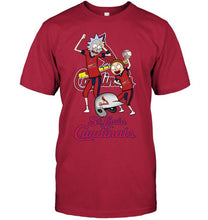 Load image into Gallery viewer, St Louis Cardinals Rick and morty fan shirt