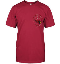 Load image into Gallery viewer, Arizona Cardinals American flag back shirt