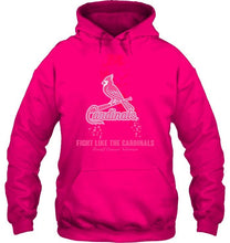 Load image into Gallery viewer, St Louis Cardinals fight like the Cardinals breast cancer warrior shirt