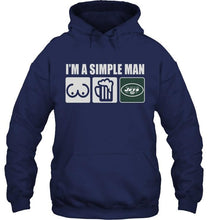 Load image into Gallery viewer, I'm simple man loves bobs beer New York Jets fan shirt