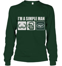 Load image into Gallery viewer, I'm simple man loves bobs beer New York Jets fan shirt
