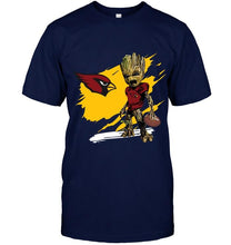 Load image into Gallery viewer, Arizona Cardinals angry baby groot ripped shirt