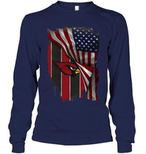 Load image into Gallery viewer, Arizona Cardinals american flag fan hoodie