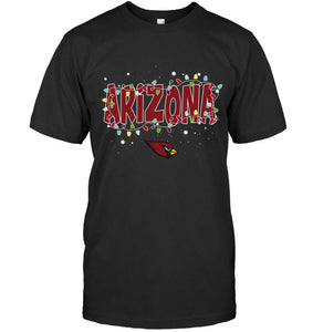 Arizona Cardinals christmas fairy lights t shirt