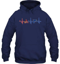 Load image into Gallery viewer, St Louis Cardinals St Louis Blues heartbeat shirt
