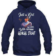 Load image into Gallery viewer, Just girl in love with her George Strait shirt