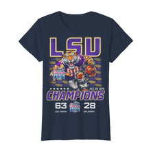 Load image into Gallery viewer, Lsu Champions 63 LSU Tigers 28 Oklahoma shirt by Moteefes store Classic Women's T-Shirt