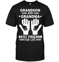 Load image into Gallery viewer, Grandson and grandma best friends for life T Shirt