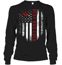 Load image into Gallery viewer, Best Arizona Cardinals dad ever american flag shirt