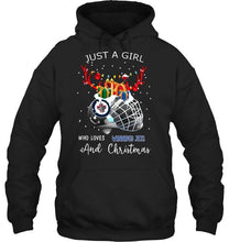Load image into Gallery viewer, Just a girl who love Winnipeg Jets and christmas fan shirt