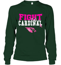 Load image into Gallery viewer, Fight like a Cardinal Arizona Cardinals br east cancer support fan shirt