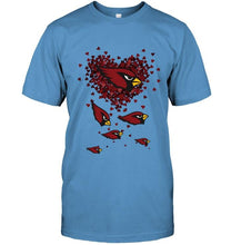 Load image into Gallery viewer, Arizona Cardinals tiny hearts shape shirt