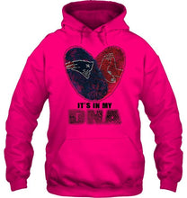Load image into Gallery viewer, New England Patriots and Boston Red Sox it's my dna love fingerprints shirt