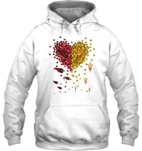 Arizona Cardinals Patriots and Arizona State Sun Devils tiny hearts shaped fan shirt