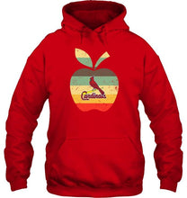 Load image into Gallery viewer, St Louis Cardinals teacher apple retro shirt