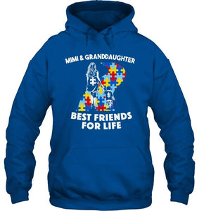 Autism mimi & granddaughter best friends for life shirt