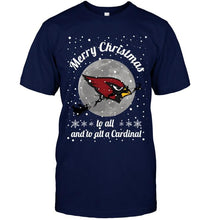 Load image into Gallery viewer, Arizona Cardinals Merry Christmas to all and to all a Cardinal fan shirt