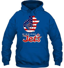 Load image into Gallery viewer, Winnipeg Jets Manitoba 4th July independence day american flag shirt