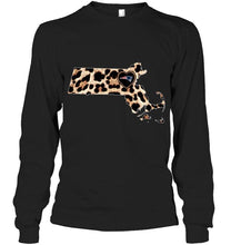 Load image into Gallery viewer, New England Patriots Leopard State Map love shirt
