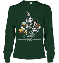 Load image into Gallery viewer, New York Jets mickey donald goofy fan shirt