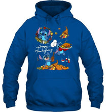 Load image into Gallery viewer, happy thanksgiving stitch lover t shirt