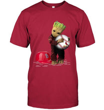 Load image into Gallery viewer, groot loves St Louis Cardinals fan shirt
