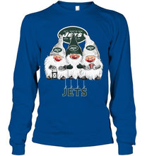 Load image into Gallery viewer, New York Jets norway christmas gnomies elves fan t shirt