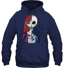 Load image into Gallery viewer, New England Patriots Jack Skellington Sally halloween fan simpson shirt
