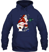 Load image into Gallery viewer, Santa Stanford Cardinal in bathroom shirt