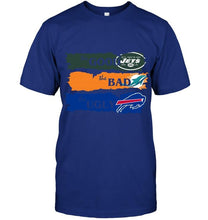 Load image into Gallery viewer, New York Jets the good the bad the ugly fan t shirt