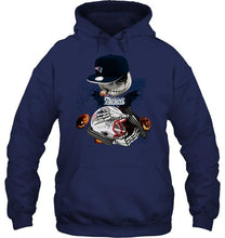 Load image into Gallery viewer, Fear the New England Patriots jack skellington halloween harvest field shirt