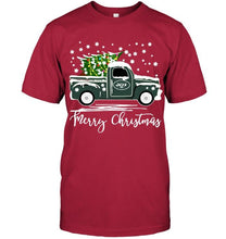 Load image into Gallery viewer, New York Jets merry christmas christmas tree truck t shirt