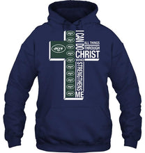 Load image into Gallery viewer, Can do all things through christ strengthens me New York Jets shirt