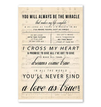Load image into Gallery viewer, George Strait I Cross My Heart you'll never find a love as true as mine poster