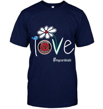 Load image into Gallery viewer, Love my Cardinals Arizona Cardinals daisy fan shirt