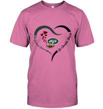 Load image into Gallery viewer, Go Gotham green Go Stealth black New York Jets fan heart shirt