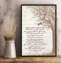 Load image into Gallery viewer, George Strait I cross my heart with lyrics bird tree poster canvas