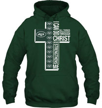 Load image into Gallery viewer, Can do all things through christ strengthens me New York Jets shirt