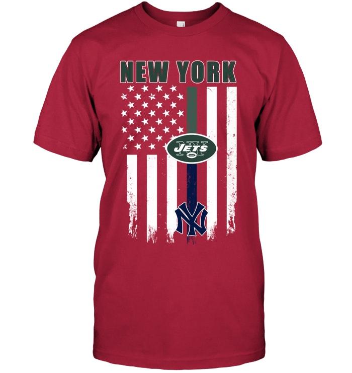 New York New York Jets New York Yankees american flag shirt