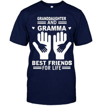 Load image into Gallery viewer, Granddaughter and gramma best friends for life T Shirt