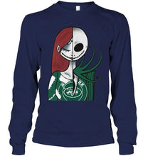 Load image into Gallery viewer, New York Jets Jack Skellington Sally halloween fan simpson shirt