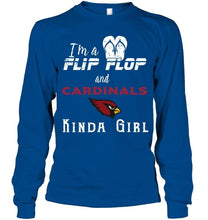 Load image into Gallery viewer, I'm a flip flop and Arizona Cardinals kinda girl shirt