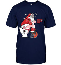 Load image into Gallery viewer, Santa Louisville Cardinals in bathroom shirt