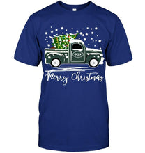 Load image into Gallery viewer, New York Jets merry christmas christmas tree truck t shirt