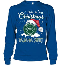 Load image into Gallery viewer, This is my christmas New York Jets pajama shirt t shirt