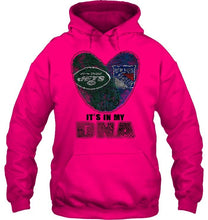 Load image into Gallery viewer, New York Jets and New York Rangers it's my dna love fingerprints shirt