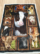Load image into Gallery viewer, cute baby calves lovers quilt blanket