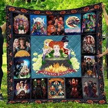 Load image into Gallery viewer, hocus pocus halloween witches quilt blanket