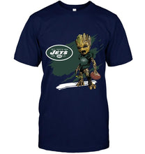 Load image into Gallery viewer, New York Jets angry baby groot ripped shirt