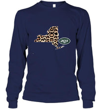 Load image into Gallery viewer, New York Jets panther pattern state map shirt